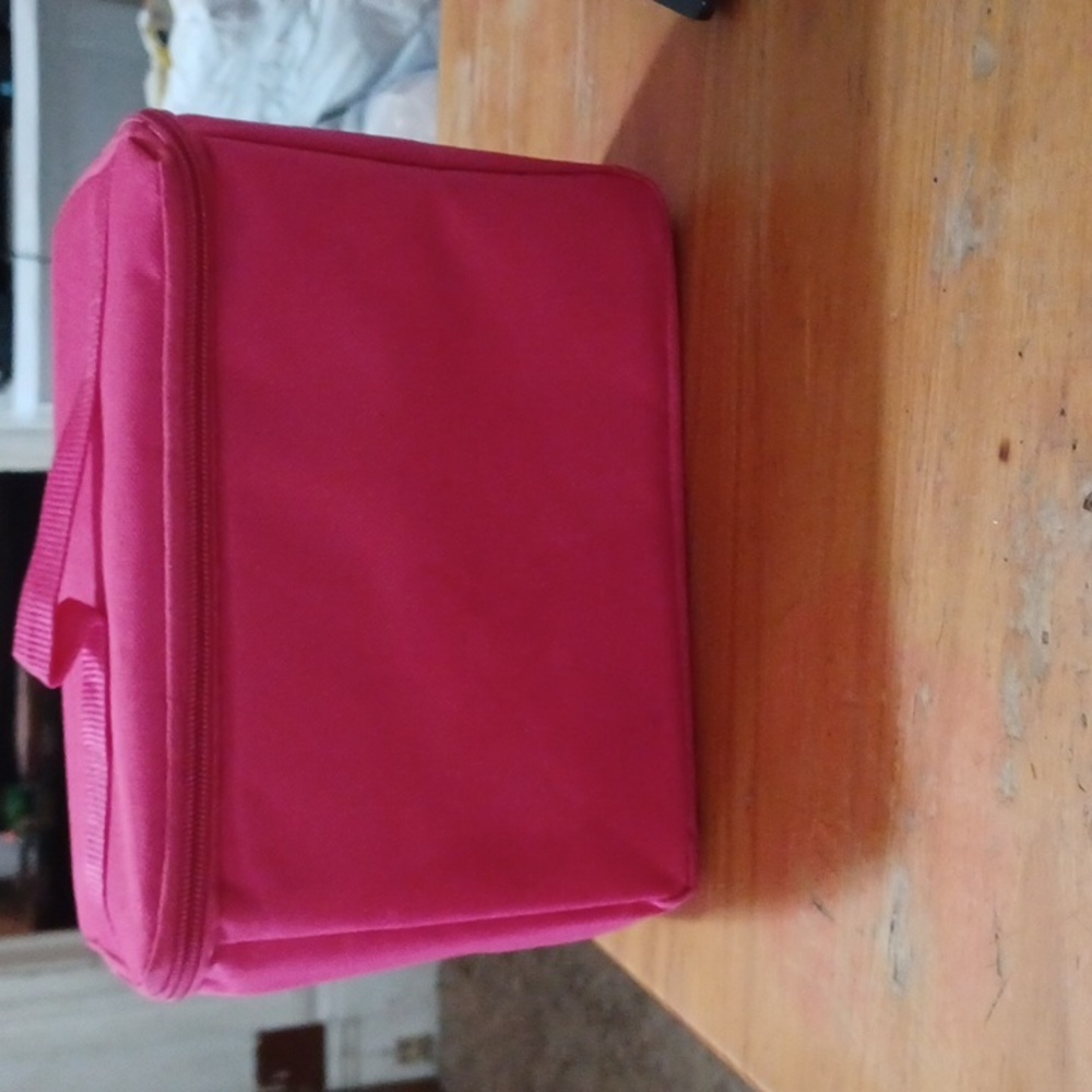 VTG Gerber cooler Insulated baby food bottle Zipper bag solid Pink